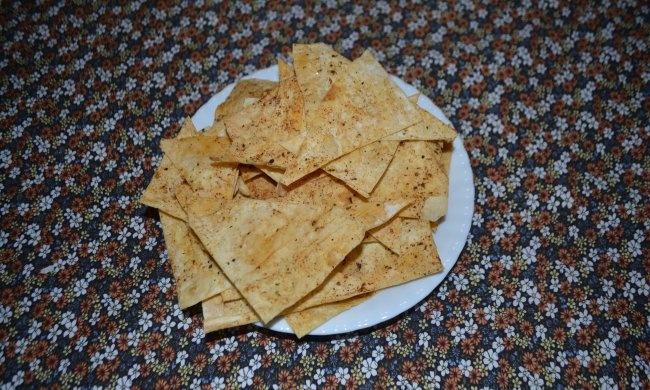 Hjemmelavede pita chips