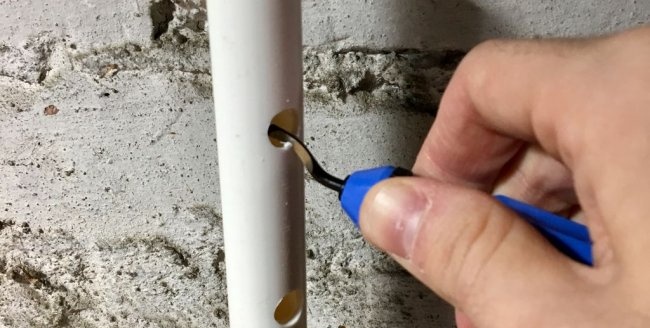 Værktøjsstativ af PVC-rør