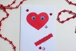 Пощенска картичка „Сърце с очи“