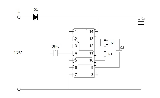 Pemancar piezo bunyi DIY