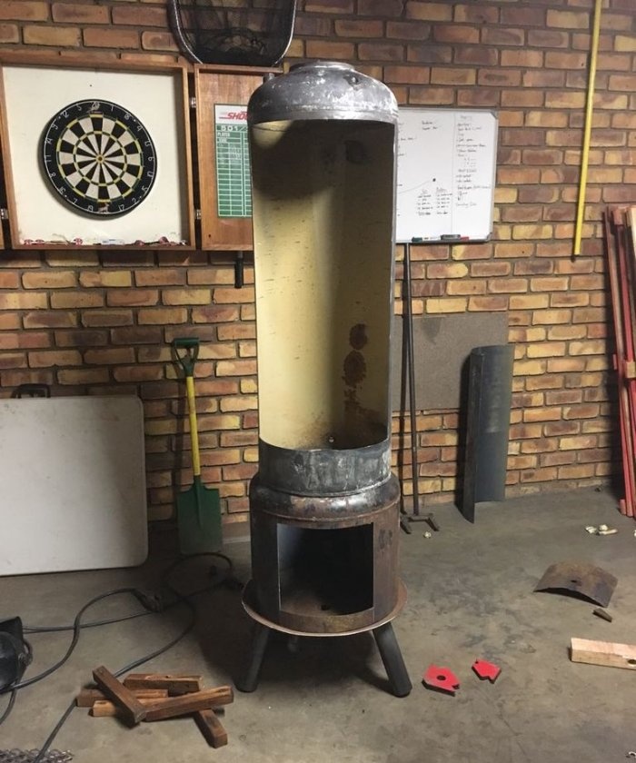 Smokehouse from a cylinder