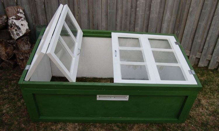 Greenhouse made from old windows