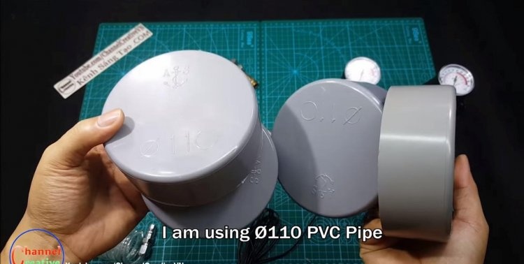 Compressore per tubi in PVC