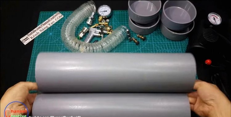 Compressore per tubi in PVC