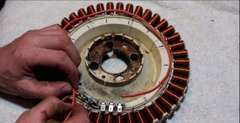 גנרטור חשמלי - הסבה של מנוע מכונת כביסה