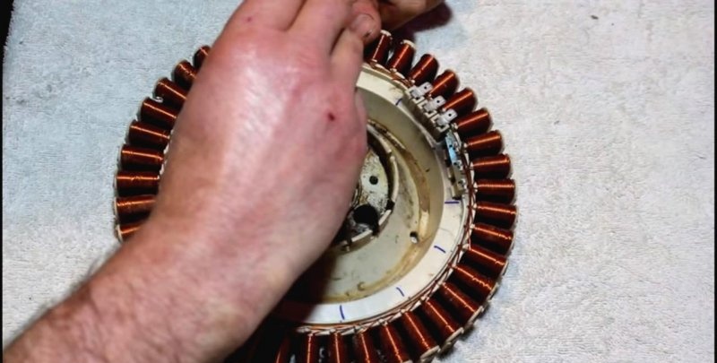 Μετατροπή ηλεκτρικής γεννήτριας κινητήρα από πλυντήριο