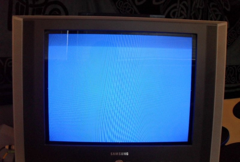 Osciloscop de la un televizor vechi