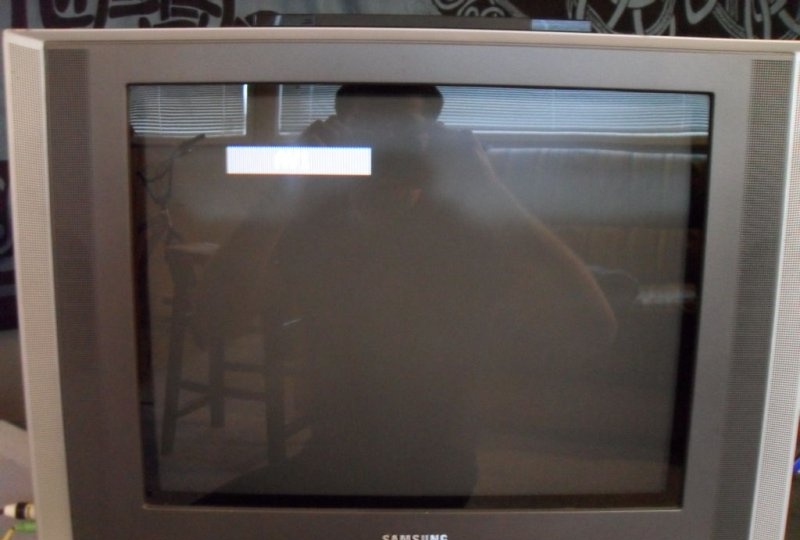 Oszilloskop von einem alten Fernseher