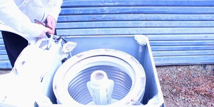 גנרטור חשמלי טורבינת הידרו ממכונת כביסה ישנה