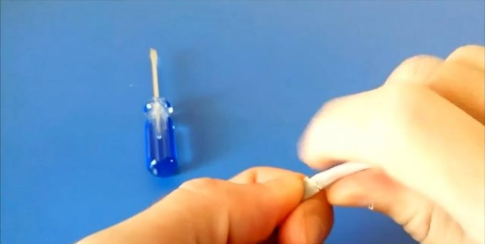 How to crimp an RJ45 connector with a simple screwdriver