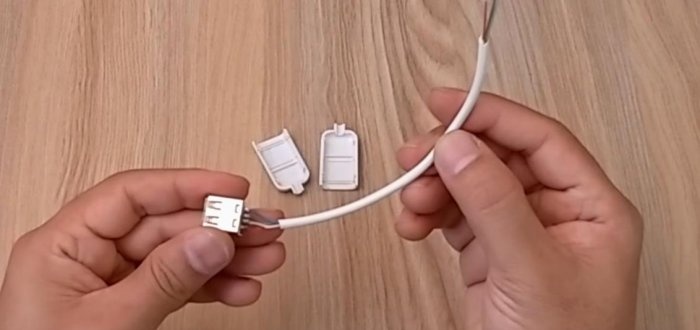 Een USB-aansluiting maken