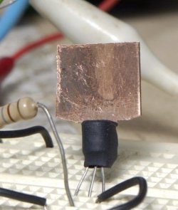 Radiator voor transistors met laag vermogen