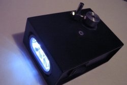 Dynamo flashlight from stepper motor