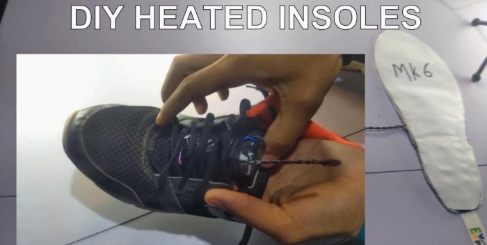 Homemade heated insoles