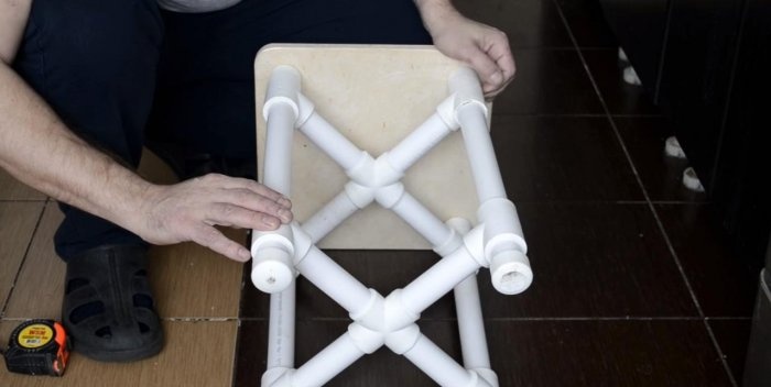 PVC pipe stool