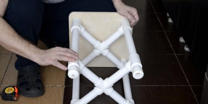 Tabouret de tuyau en PVC