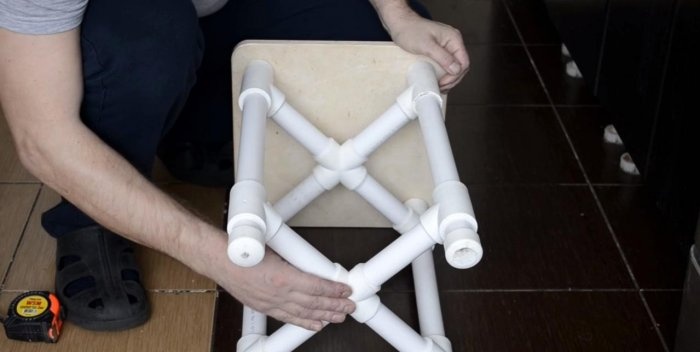 PVC pipe stool