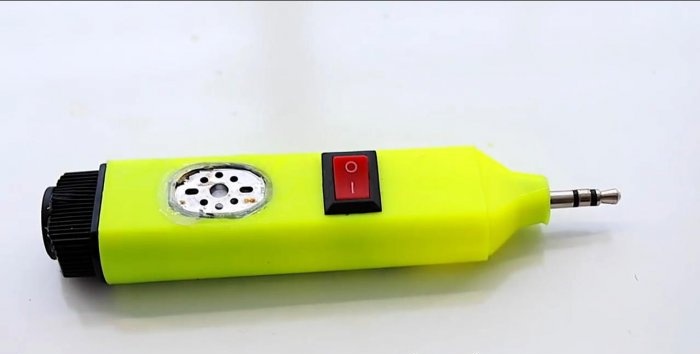 İşaretleyiciden yapılmış amplifikatör hoparlörü