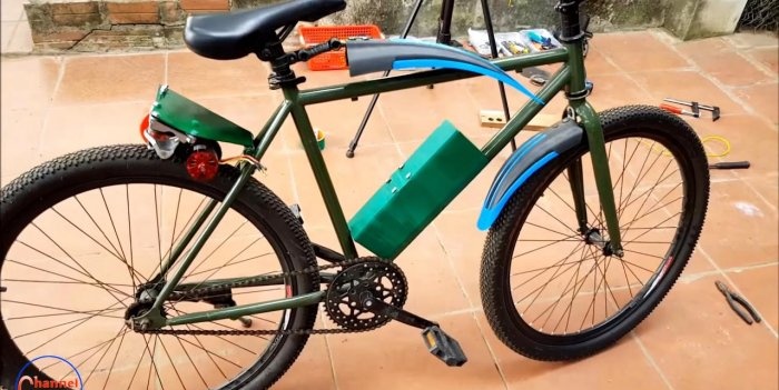 Bicicleta eléctrica basada en motor sin escobillas.