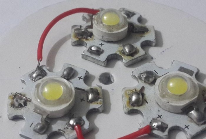 LED lampa domaće izrade 3 W