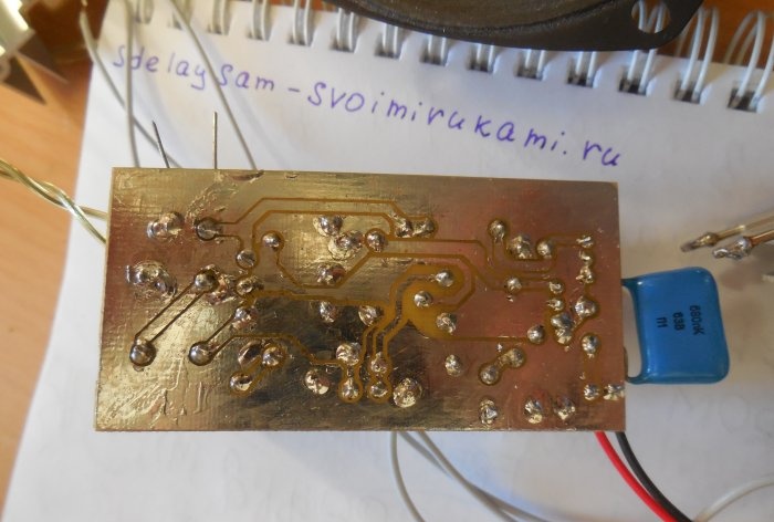 Simple transistor class A amplifier