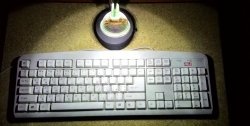 Retroiluminação simples do teclado DIY