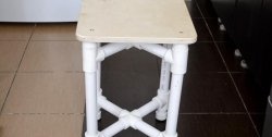PVC potrubná stolička