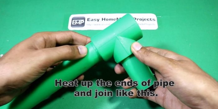 How to make a water pump from PVC pipes