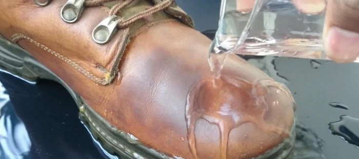 Vodoodpudivý náter na topánky