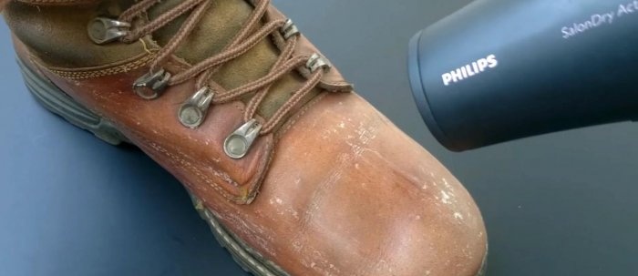 Water-repellent coating para sa sapatos