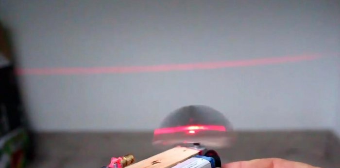 Laser level from scrap materials