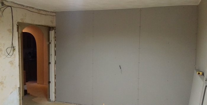 Plasterboard wall covering