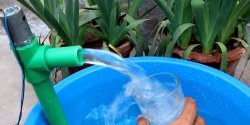 كيفية صنع مضخة مياه من أنابيب PVC