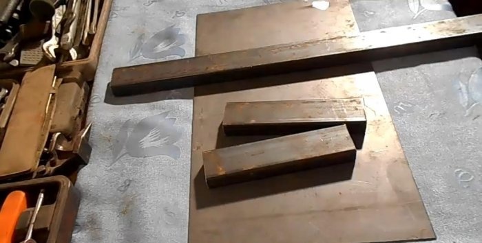 Isang simpleng stand para sa isang angle grinder