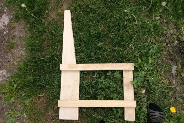 Scaun de gradina din lemn DIY
