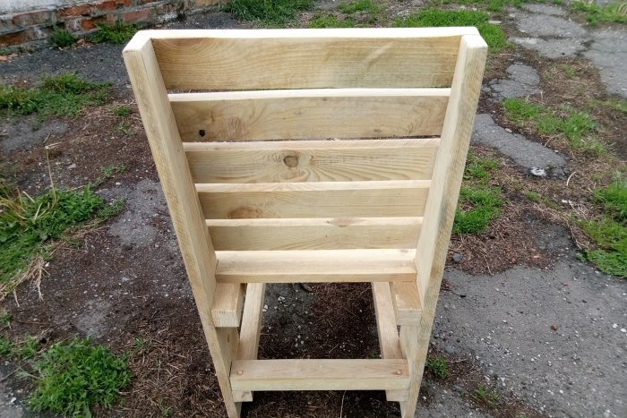 DIY ξύλινη καρέκλα κήπου