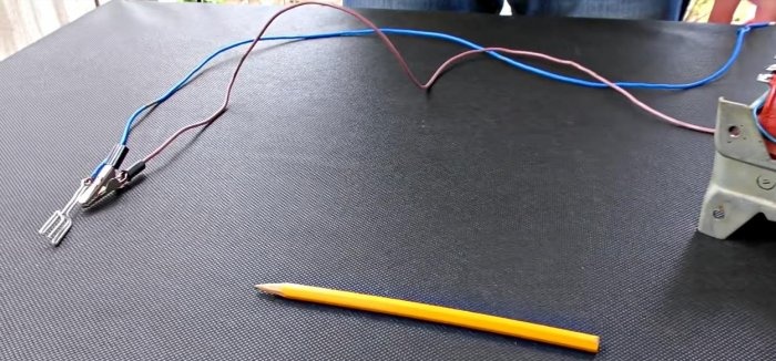 Lassen van een potlood
