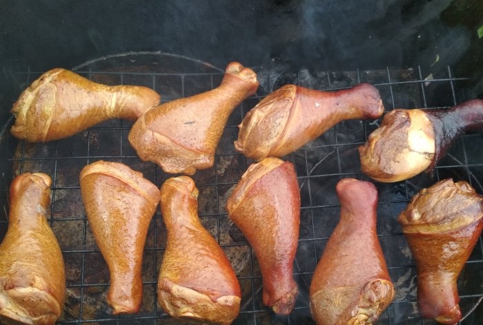 Recept på rökt kycklingklubba med foto