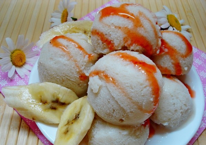 Banánová zmrzlina s kefírom