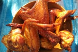 Homemade smoked chicken wings