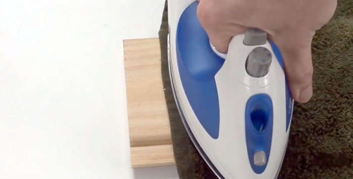 How to remove dents on wood