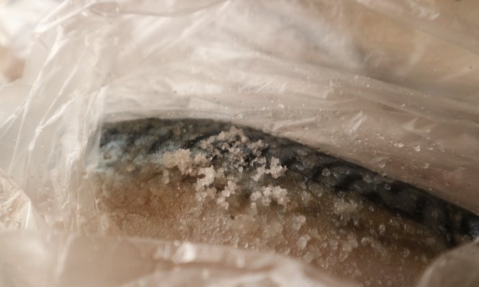 Salted mackerel sa bahay