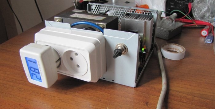 Storingsvrije autotransformator met elektronische spanningsregeling