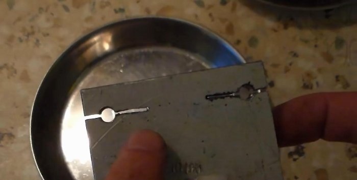 How to etch a broken tap