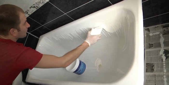 การฟื้นฟูอ่างอาบน้ำแบบ Do-it-yourself ด้วยอะคริลิกเหลว