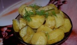 Mabilis na patatas sa microwave