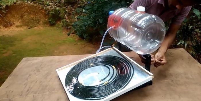 วิธีทำเครื่องทำน้ำอุ่นพลังงานแสงอาทิตย์
