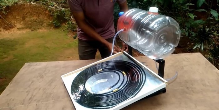 Hogyan készítsünk napenergiával működő vízmelegítőt