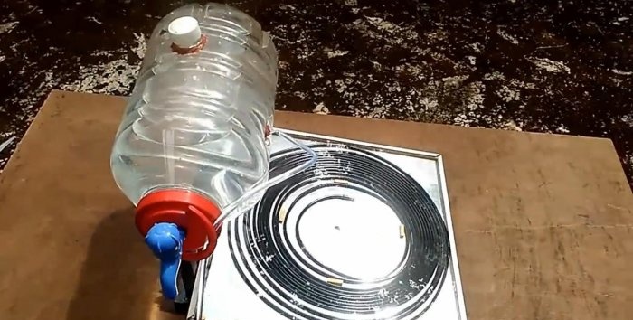 Com fer un escalfador d'aigua solar