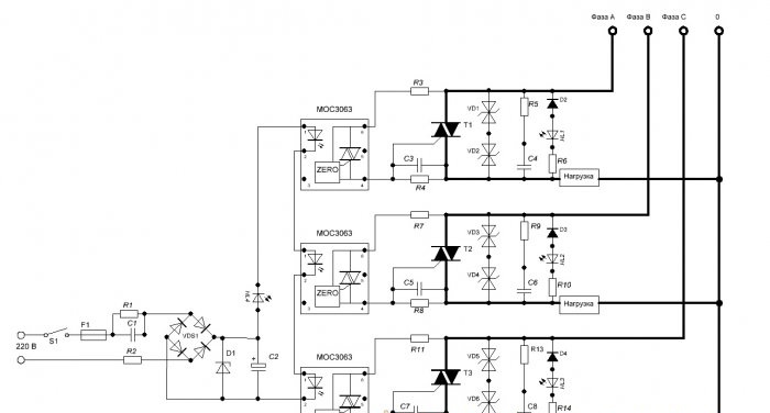 40A driefasig solid-state relais